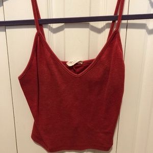 John Galt California Spaghetti Strap Crop Top